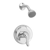 Colony Soft Shower Only Trim Kit with Easy Clean Showerhead and Shower Arm in Satin Nickel