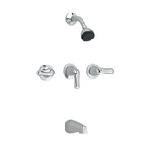 Colony 3-Handle Single-Spray Tub and Shower Faucet in Polished Chrome