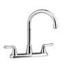 Colony Soft 2-Handle Kitchen Faucet in Polished Chrome with Gooseneck Spout
