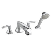Copeland 2-Handle Deck-Mount Roman Tub Faucet with Hand Shower in Polished Chrome