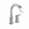 Arch Single-Handle Pull-Out Sprayer Kitchen Faucet in Stainless Steel
