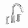 Arch Single-Handle Side Sprayer Kitchen Faucet in Polished Chrome