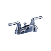 Colony Soft 4 Inch 2-Handle Low-Arc Bathroom Faucet in Polished Chrome with Pop-up Drain