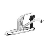 Colony Soft Single-Handle Through Escutcheon Sprayer Kitchen Faucet in Polished Chrome