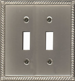 Double Toggle Solid Brass Pewter Finish