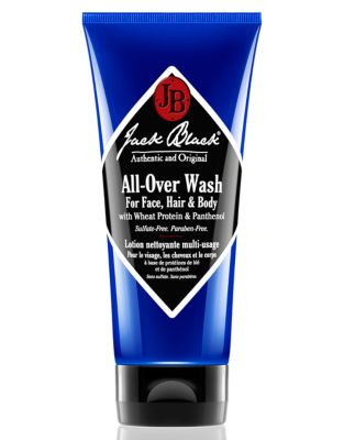 Jack Black All-Over Wash for Face Hair and Body with Wheat Protein and Panthenol
