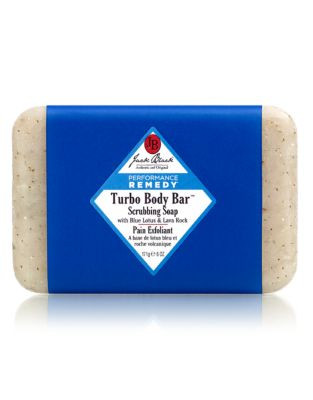 Jack Black Turbo Body Bar Scrubbing Soap with Blue Lotus and Lava Rock