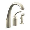 Forté Single-Control Remote Valve Kitchen Sink Faucet With Sidespray And Lever Handle in Vibrant Brushed Nickel