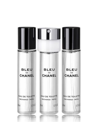 CHANEL BLEU DE CHANEL EDP 3 TRAVEL SPRAY REFILLS FOR MEN  FragranceCartcom