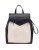 Loeffler Randall Shearling Leather Backpack - BLACK/NATURAL
