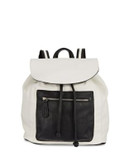 Kensie Colourblock Drawcord Backpack - WHITE MULTI