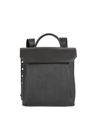 Kenneth Cole Cooper Street Leather Backpack - BLACK