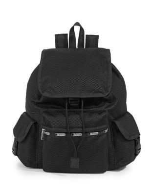 Lesportsac Voyager Mesh Backpack - BLACK