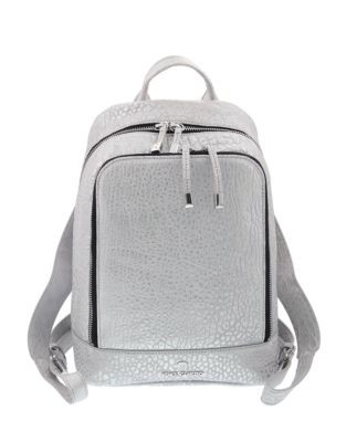 Vince Camuto Rizo Convertible Leather Backpack - SILVER