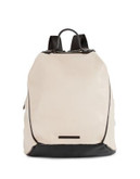 Steve Madden Asymmetrical Faux Leather Backpack - SAND