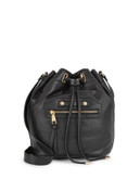 Steve Madden Drawstring Bucket Bag - BLACK