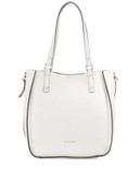Calvin Klein Reversible Bucket Bag with Pouch - WHITE