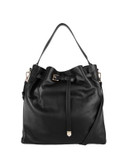 Cole Haan Small Leather Bucket Bag - BLACK