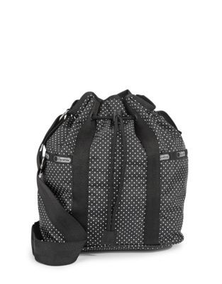 Lesportsac Nylon Printed Bucket Bag - JET
