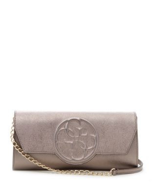 Guess Korry Crossbody Clutch - PEWTER