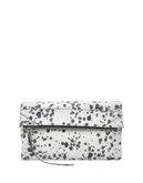 She + Lo Rise Above Speckled Leather Clutch - SPLATTER