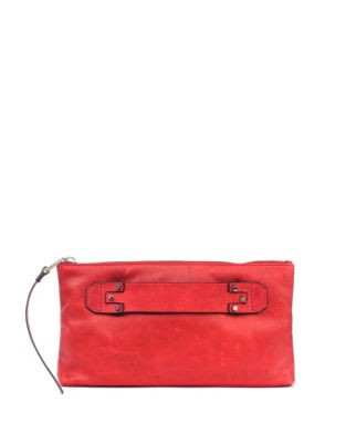 She + Lo Next Chapter Leather Clutch - RED