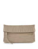 Vince Camuto Pleated Karli Clutch - DRIFTWOOD