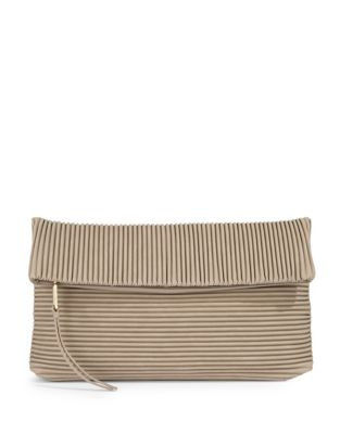 Vince Camuto Pleated Karli Clutch - DRIFTWOOD
