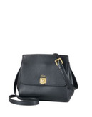 Lauren Ralph Lauren Leather Whitby Cross-Body Bag - BLACK