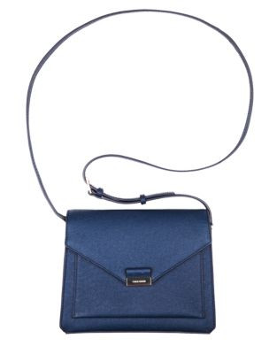 Cole Haan Leather Crossbody Bag - BLUE