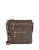 Calvin Klein Classics Monogram Pebbled Leather Crossbody - BROWN