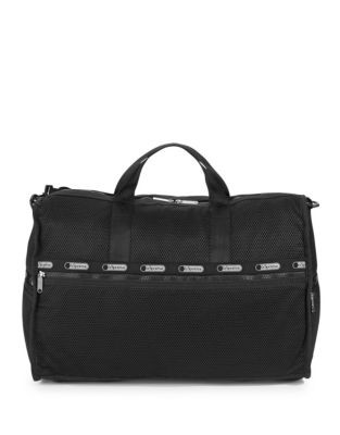 Lesportsac Mesh Weekender with Pouch - BLACK