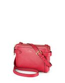 Lauren Ralph Lauren Crawley Leather Cross-Body Bag - RED