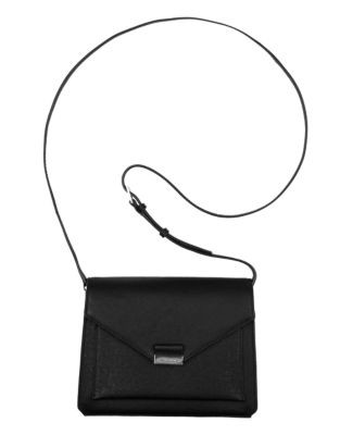 Cole Haan Leather Crossbody Bag - BLACK