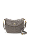 Vince Camuto Rizo Quilted Leather Crossbody - SMOKE GREY