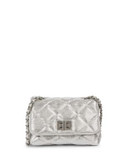Steve Madden Bcharlee Quilted Crossbody - SILVER
