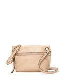 Tommy Hilfiger Camille Pebble Leather Crossbody Bag - NUDE