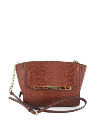 Anne Klein Out of the Shell Small Cross Body - CHESTNUT