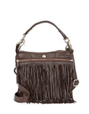 Tyoulip Sisters Fringes Lamb Leather Crossbody - BROWN