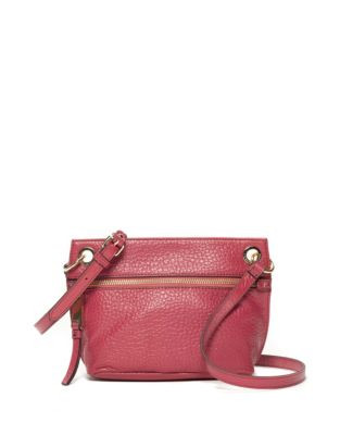 Tommy Hilfiger Camille Pebble Leather Crossbody Bag - DUSTY ROSE