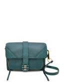 She + Lo Silver Lining Leather Camera Bag - GREEN