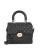 Calvin Klein Chelsea Quilted Leather Satchel - BLACK/GOLD