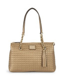Calvin Klein Hastings Quilted Leather Bag - ANTIQUE BRONZE