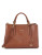Calvin Klein Claudia Leather Satchel Bag - CHESTNUT