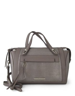 Nine West Seamingly Attached Satchel - SILVER