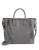 Steve Madden Faux Leather Zip Hand Bag - GREY