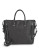 Steve Madden Faux Leather Zip Hand Bag - BLACK