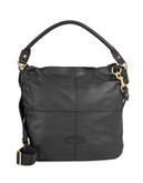 Liebeskind Fenja Leather Hobo Bag - BLACK/GOLD