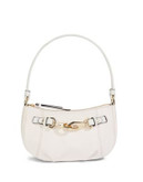 Calvin Klein Nalene Pebbled Leather Demi Handbag - WHITE