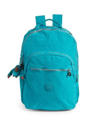 Kipling Seoul Nylon Laptop Backpack - COOL BLUE